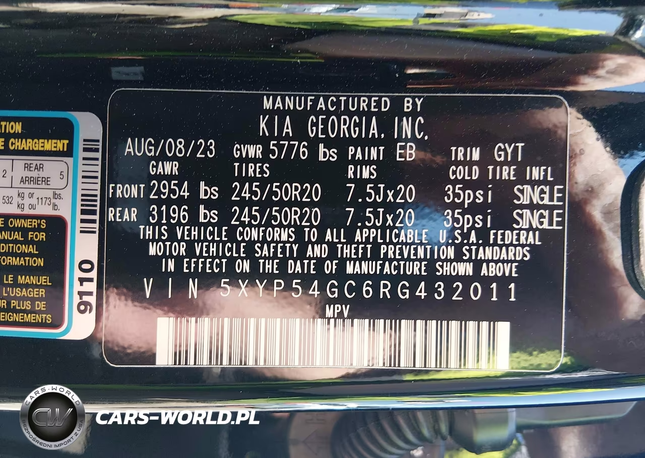 2024 Kia Telluride Sx VIN:5XYP54GC6RG432011 - 9