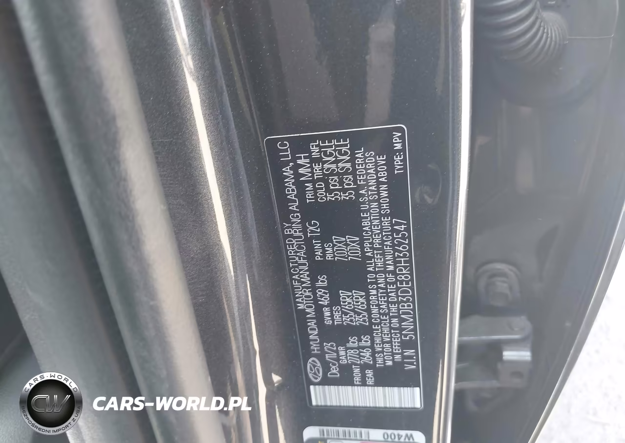 2024 Hyundai Tucson Sel VIN:5NMJB3DE8RH362547 - 9