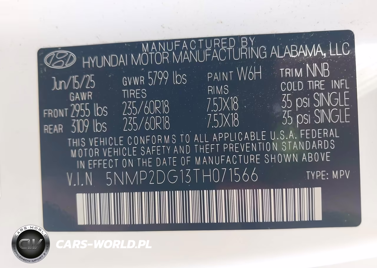 2026 Hyundai Santa Fe Hybrid Sel VIN:5NMP2DG13TH071566 - 9