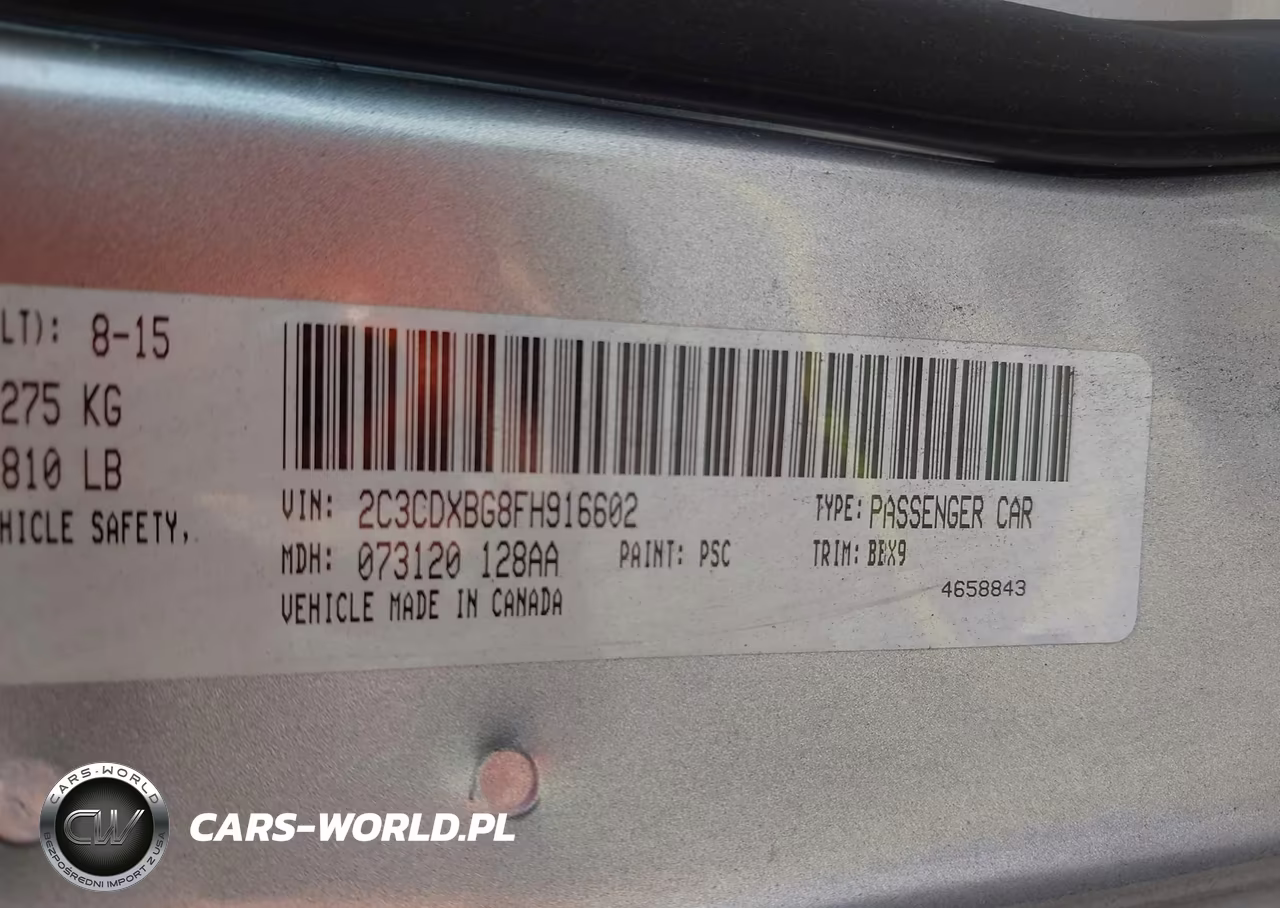 2015 Dodge Charger Se VIN:2C3CDXBG8FH916602 - 9