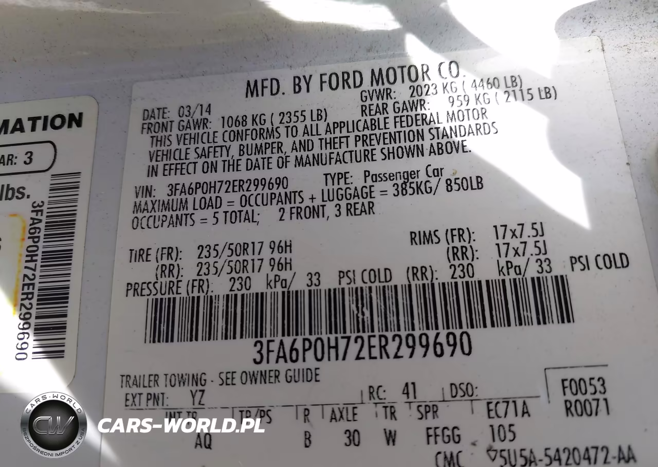 2014 Ford Fusion Se VIN:3FA6P0H72ER299690 - 9