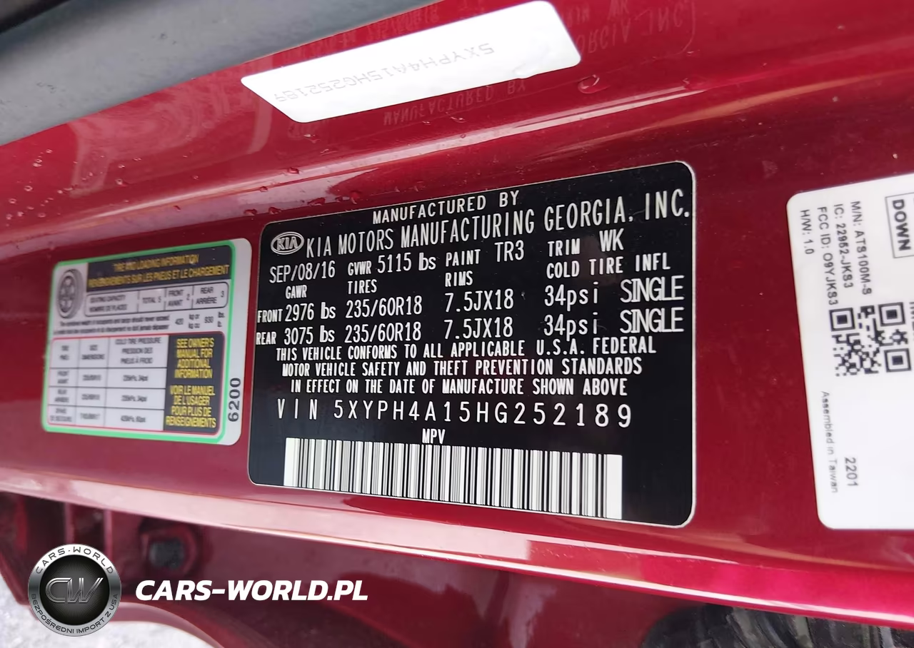 2017 Kia Sorento 2.0T Ex VIN:5XYPH4A15HG252189 - 9