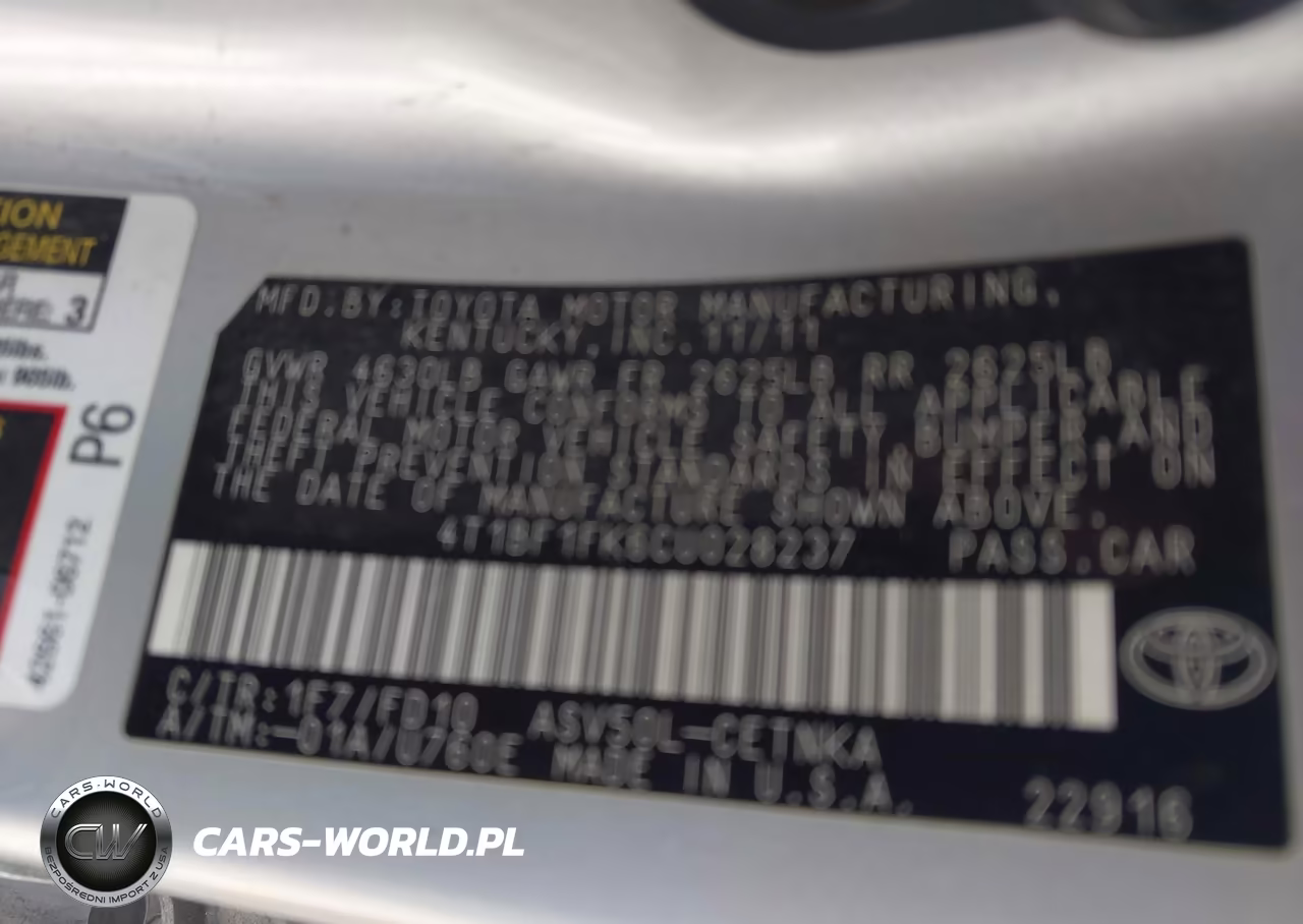 2012 Toyota Camry Le VIN:4T1BF1FK6CU028237 - 9