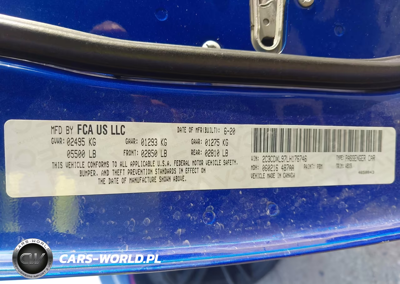 2020 Dodge Charger Srt Hellcat Rwd VIN:2C3CDXL97LH176746 - 9