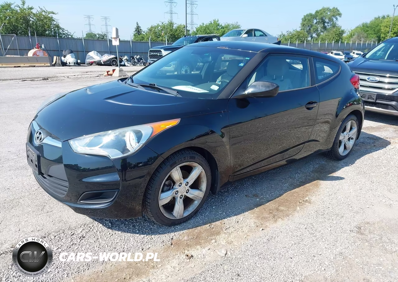 2013 Hyundai Veloster Base W-Gray VIN:KMHTC6ADXDU175889 - 2