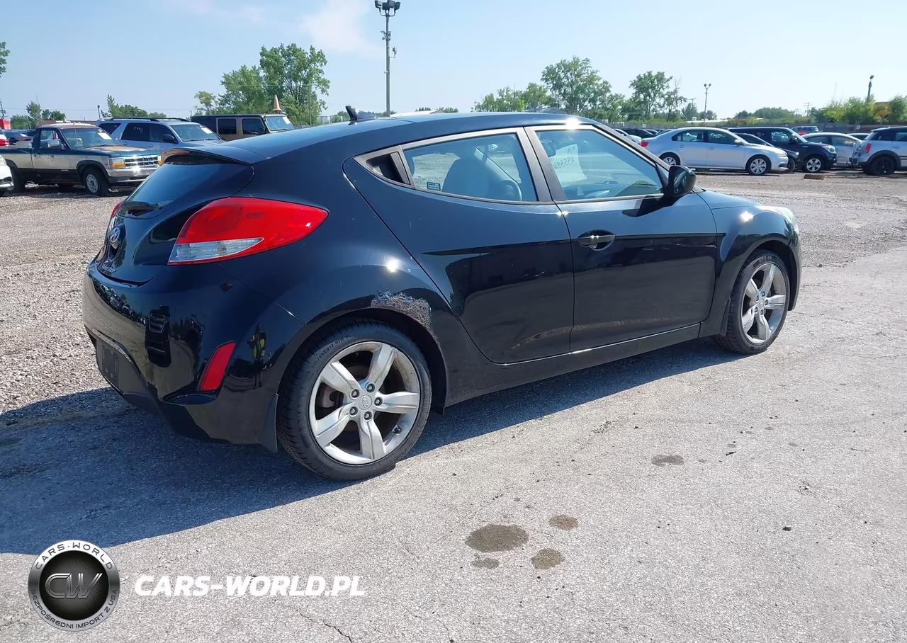 2013 Hyundai Veloster Base W-Gray VIN:KMHTC6ADXDU175889 - 4
