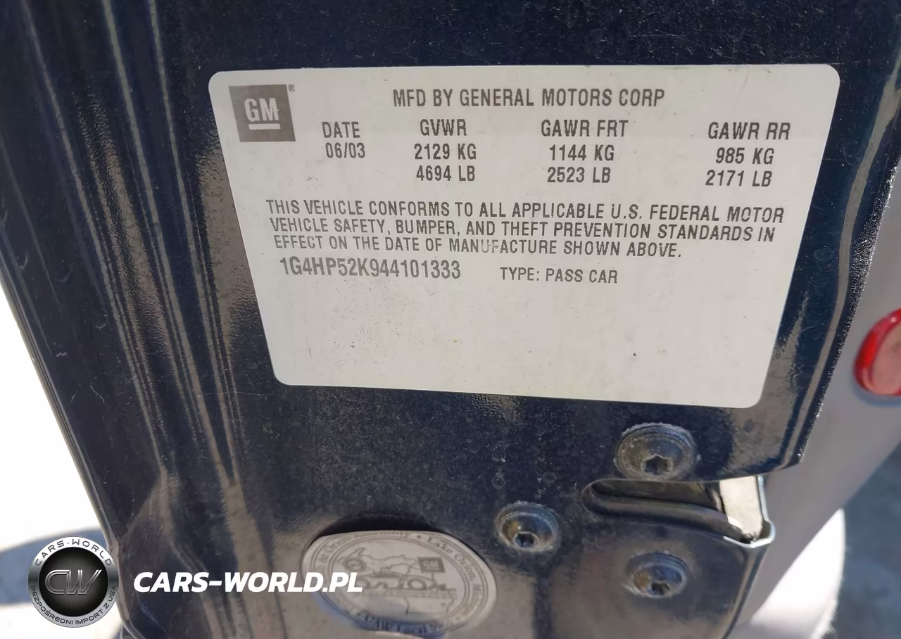 2004 Buick Lesabre Custom VIN:1G4HP52K944101333 - 9