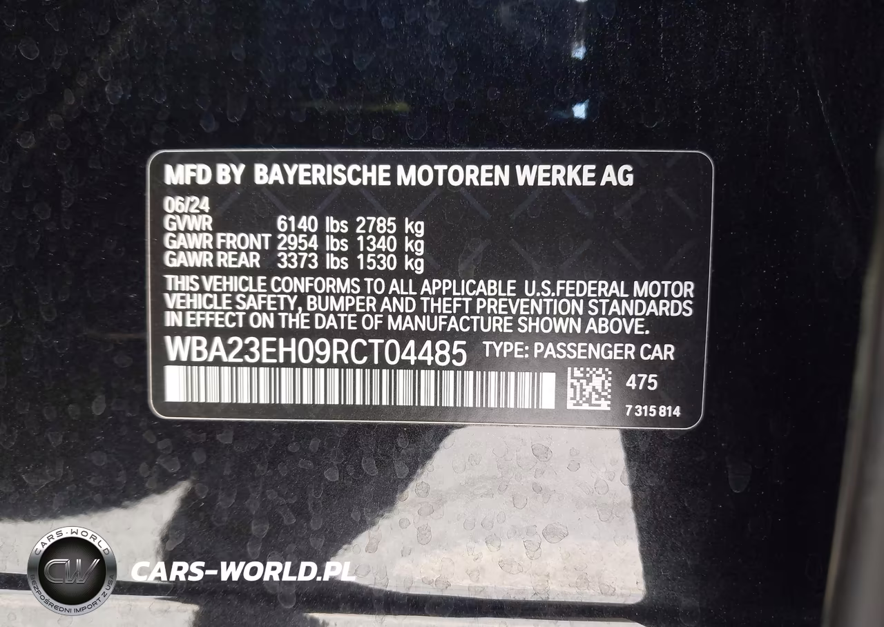 2024 BMW 740I VIN:WBA23EH09RCT04485 - 9