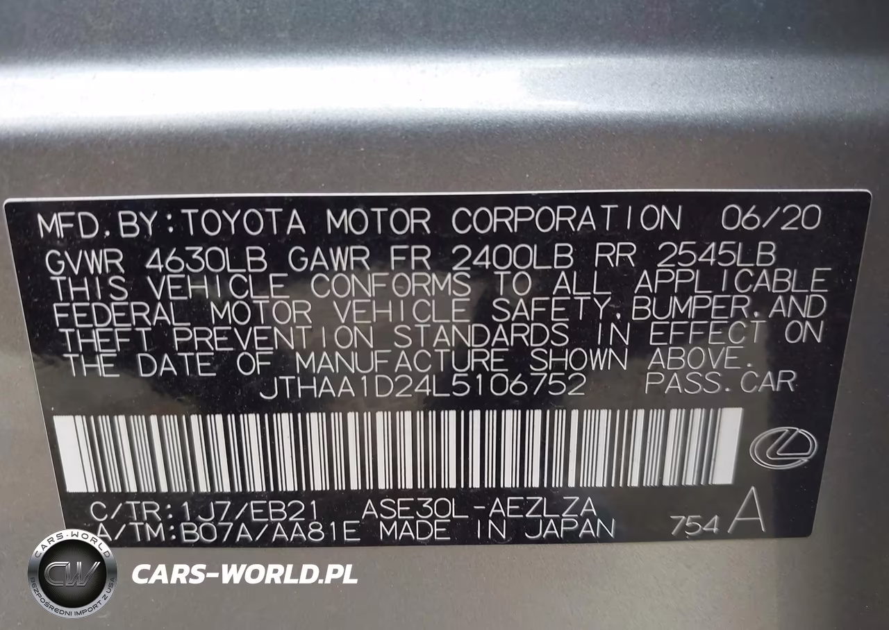 2020 Lexus Is 300 VIN:JTHAA1D24L5106752 - 9