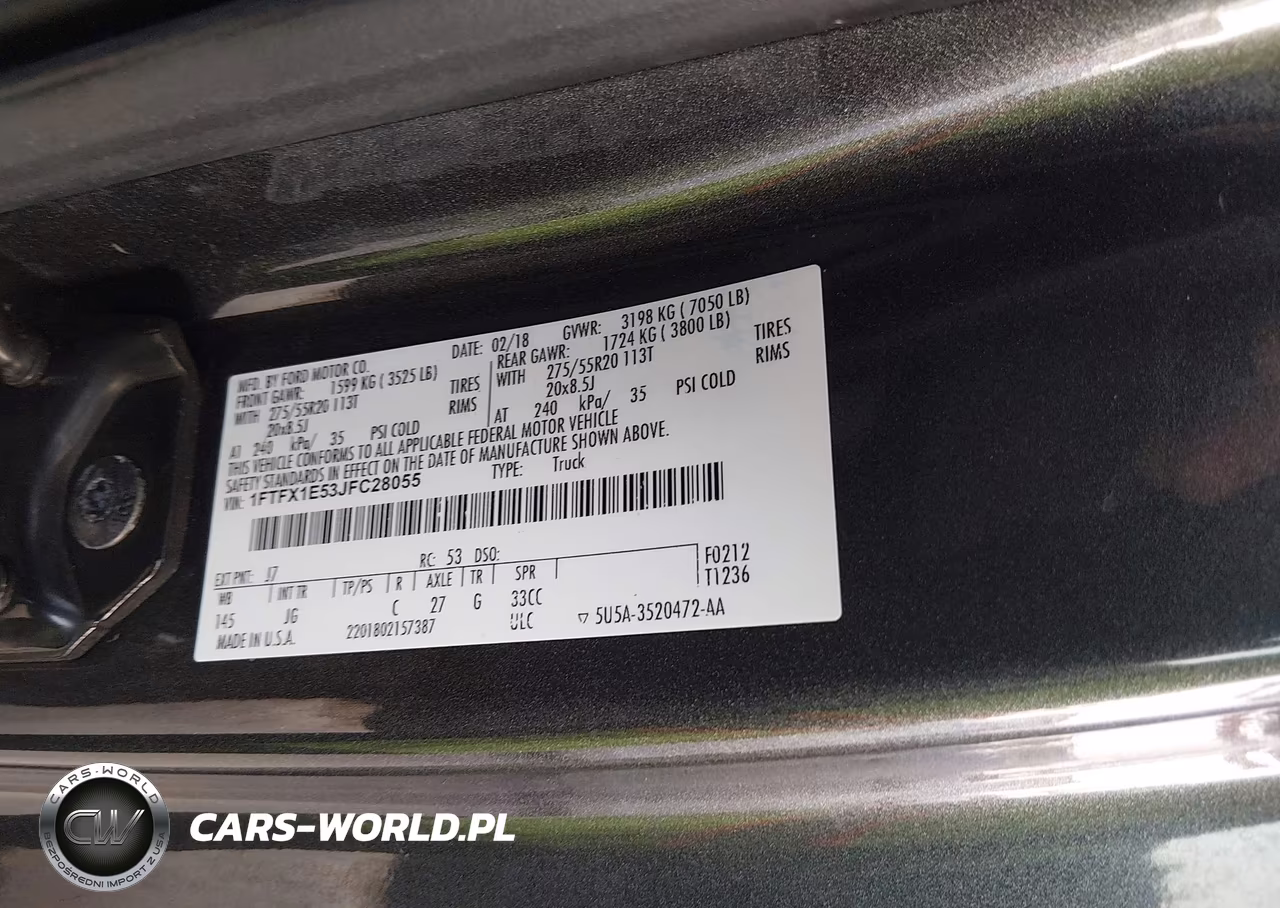 2018 Ford F-150 Xl VIN:1FTFX1E53JFC28055 - 9