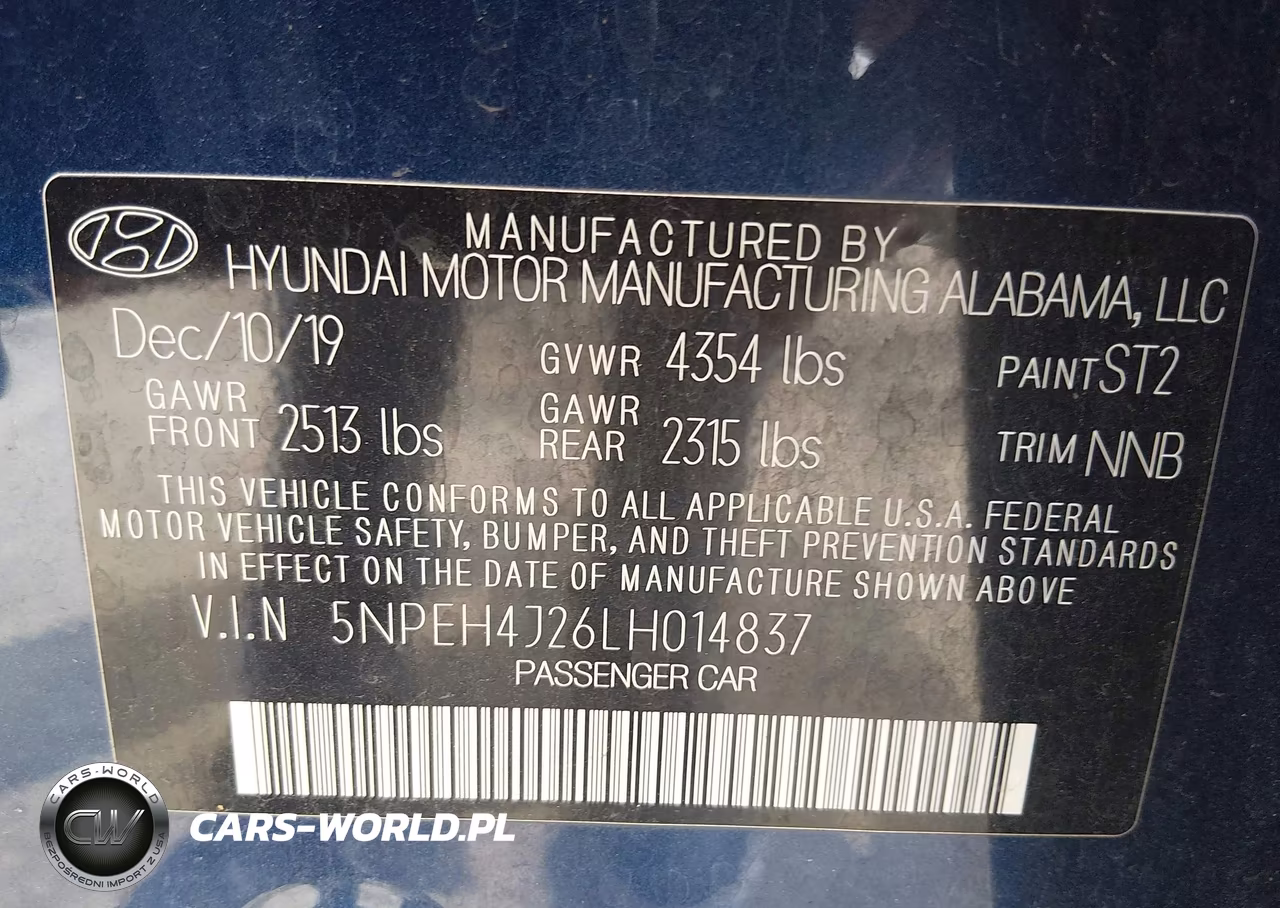 2020 Hyundai Sonata Limited VIN:5NPEH4J26LH014837 - 9