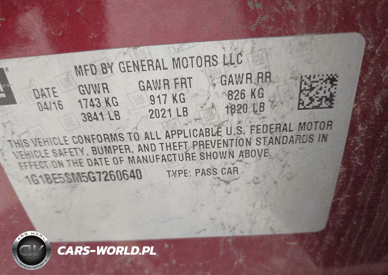 2016 Chevrolet Cruze Lt Auto VIN:1G1BE5SM5G7260640 - 9