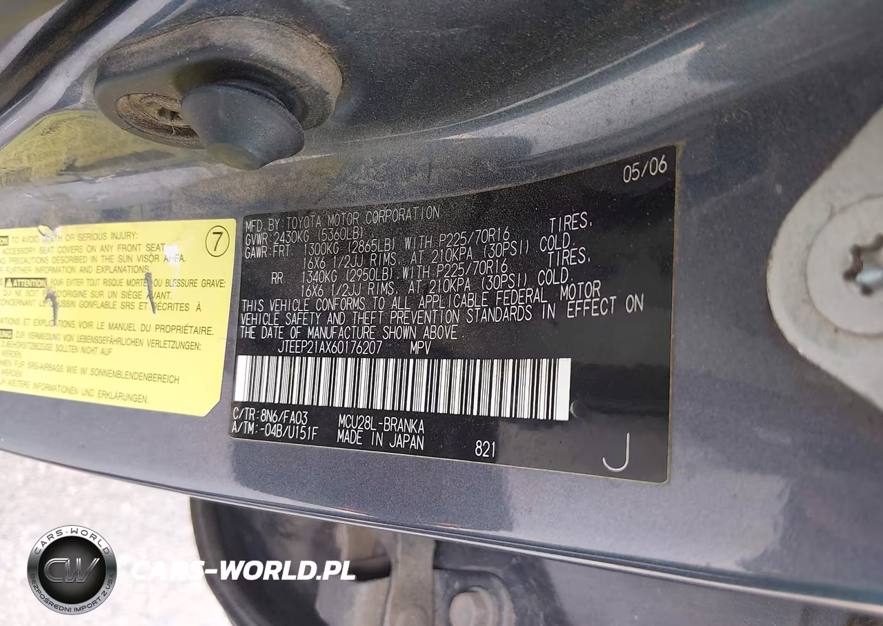 2006 Toyota Highlander V6 VIN:JTEEP21AX60176207 - 9