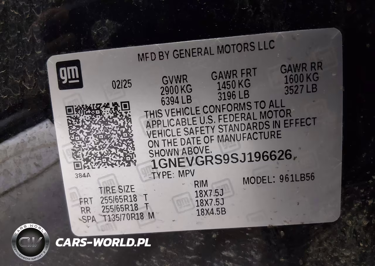 2025 Chevrolet Traverse Awd Lt VIN:1GNEVGRS9SJ196626 - 9