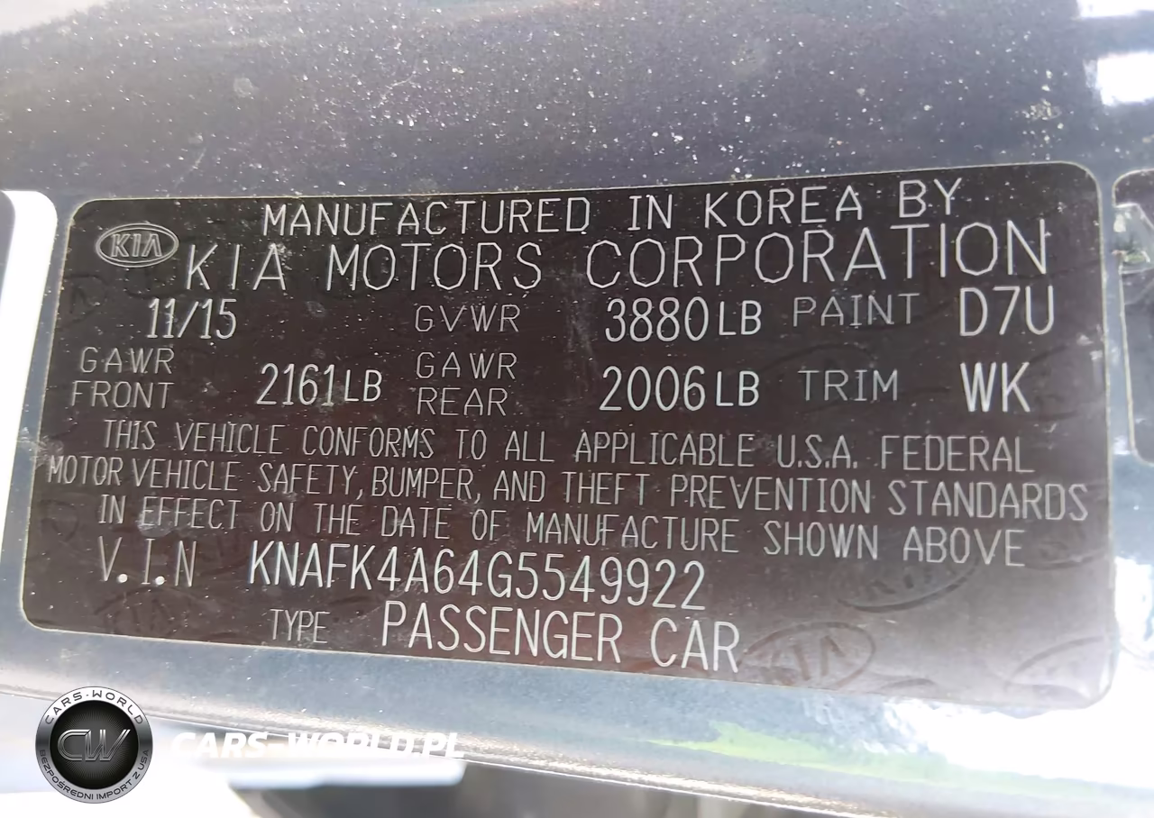 2016 Kia Forte Lx VIN:KNAFK4A64G5549922 - 9