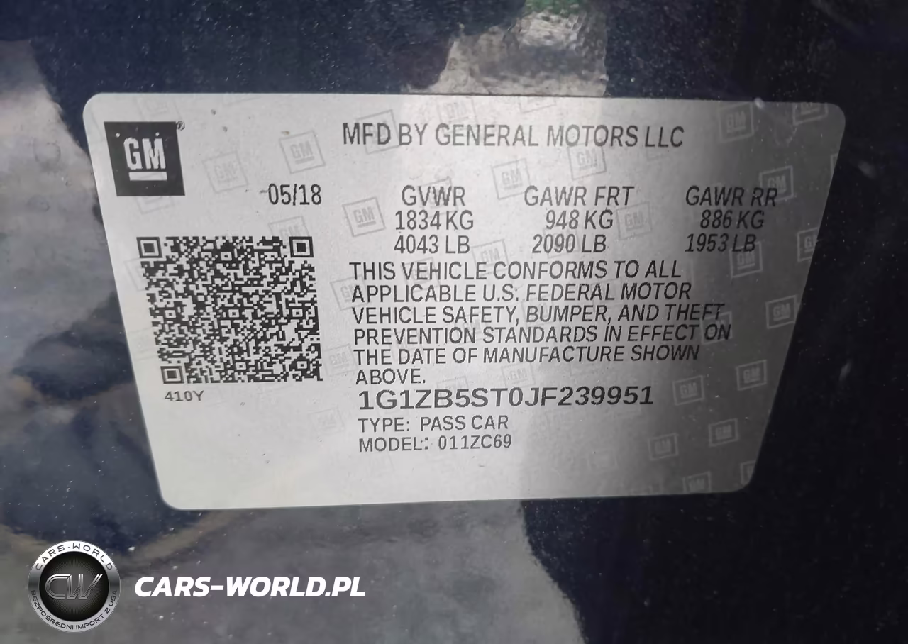 2018 Chevrolet Malibu 1Ls VIN:1G1ZB5ST0JF239951 - 9
