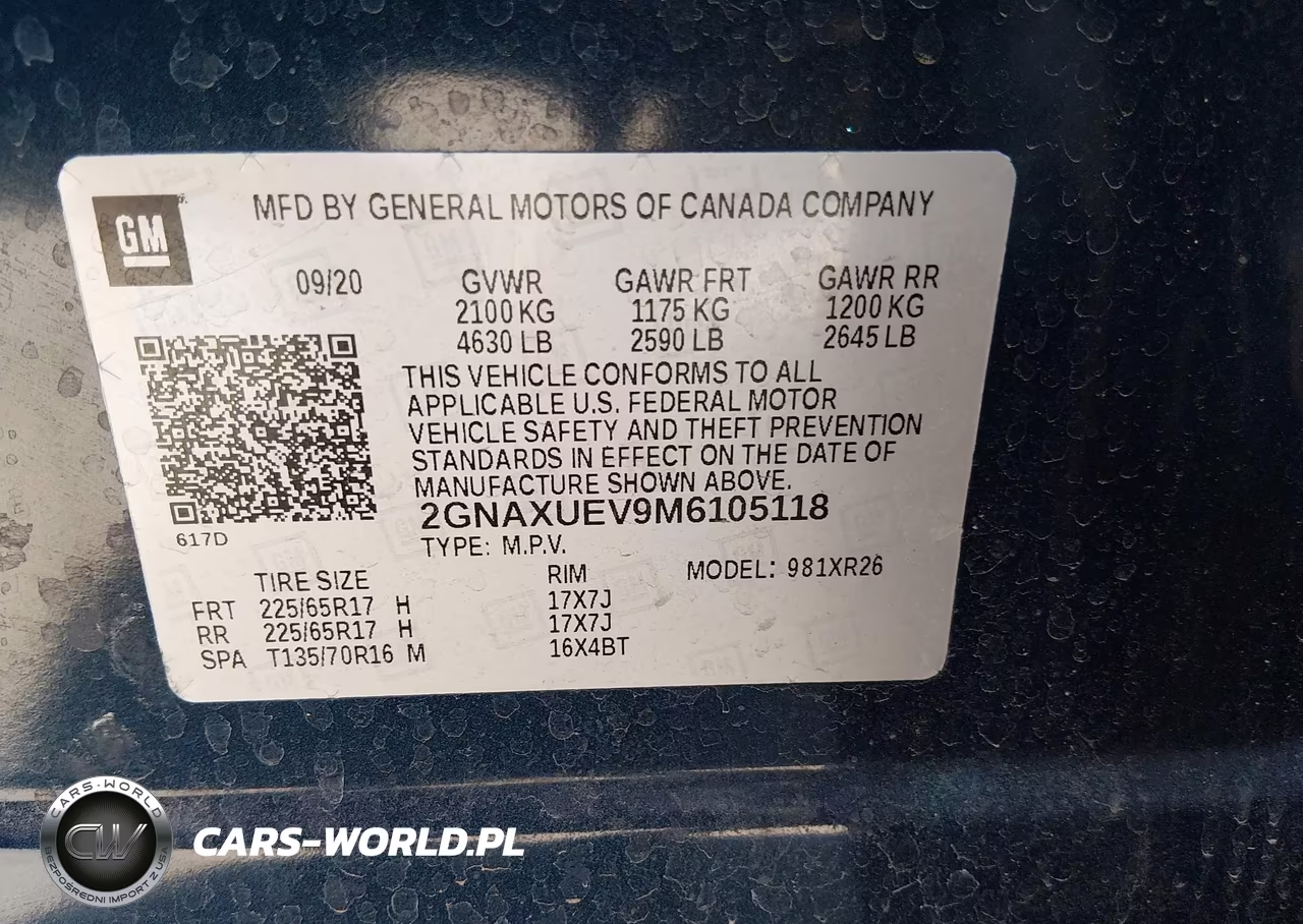 2021 Chevrolet Equinox Awd Lt VIN:2GNAXUEV9M6105118 - 9