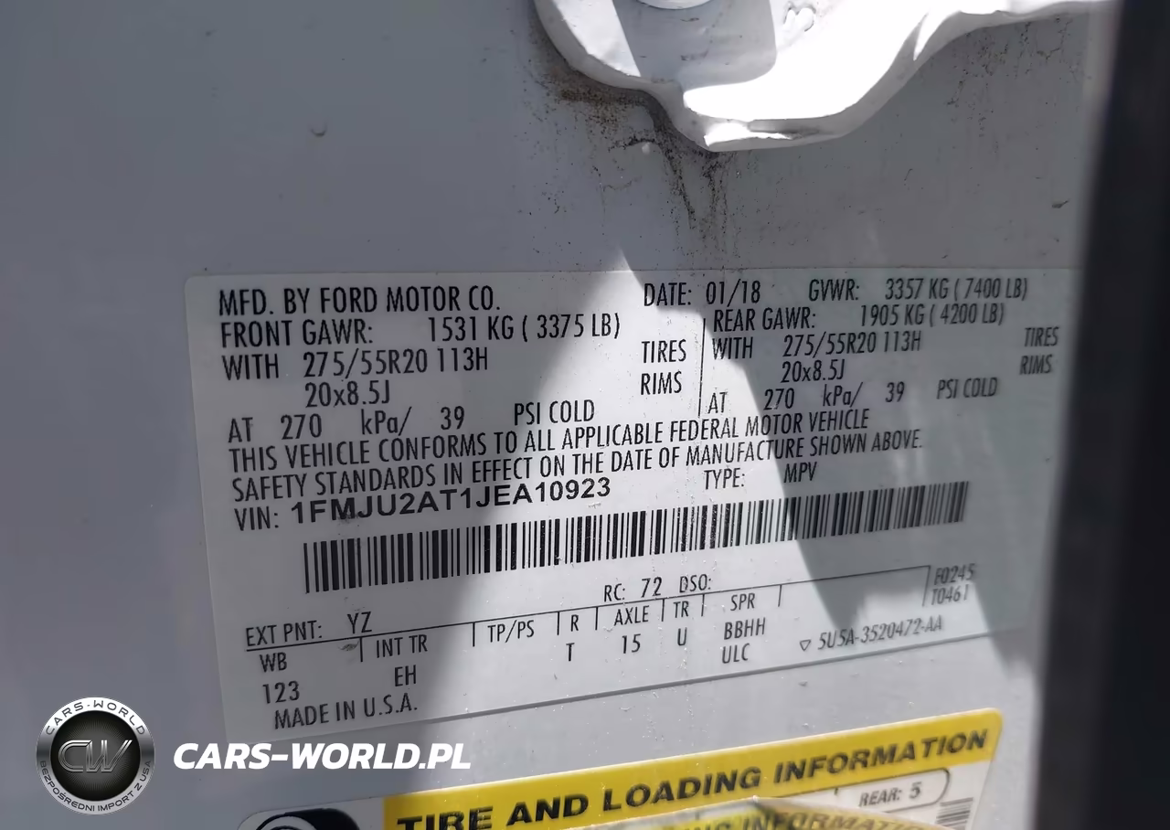 2018 Ford Expedition Limited VIN:1FMJU2AT1JEA10923 - 9
