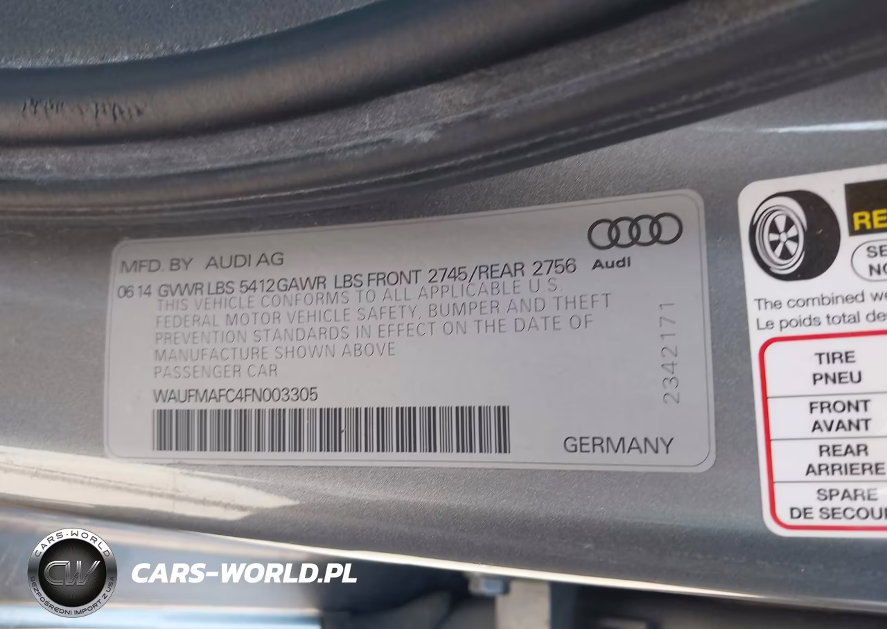 2015 Audi A6 3.0 Tdi Premium Plus VIN:WAUFMAFC4FN003305 - 9