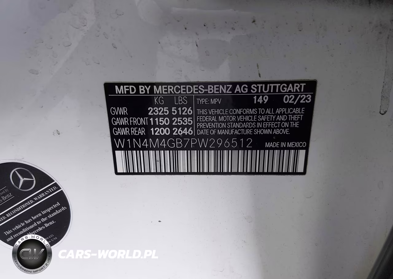 2023 Mercedes-Benz Glb 250 VIN:W1N4M4GB7PW296512 - 9