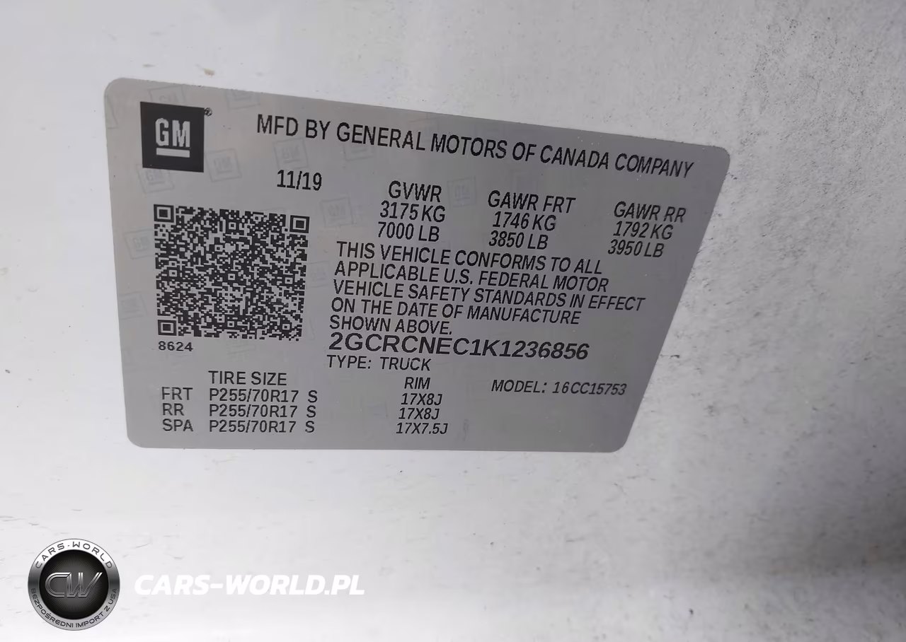 2019 Chevrolet Silverado 1500 Ld Wt VIN:2GCRCNEC1K1236856 - 9