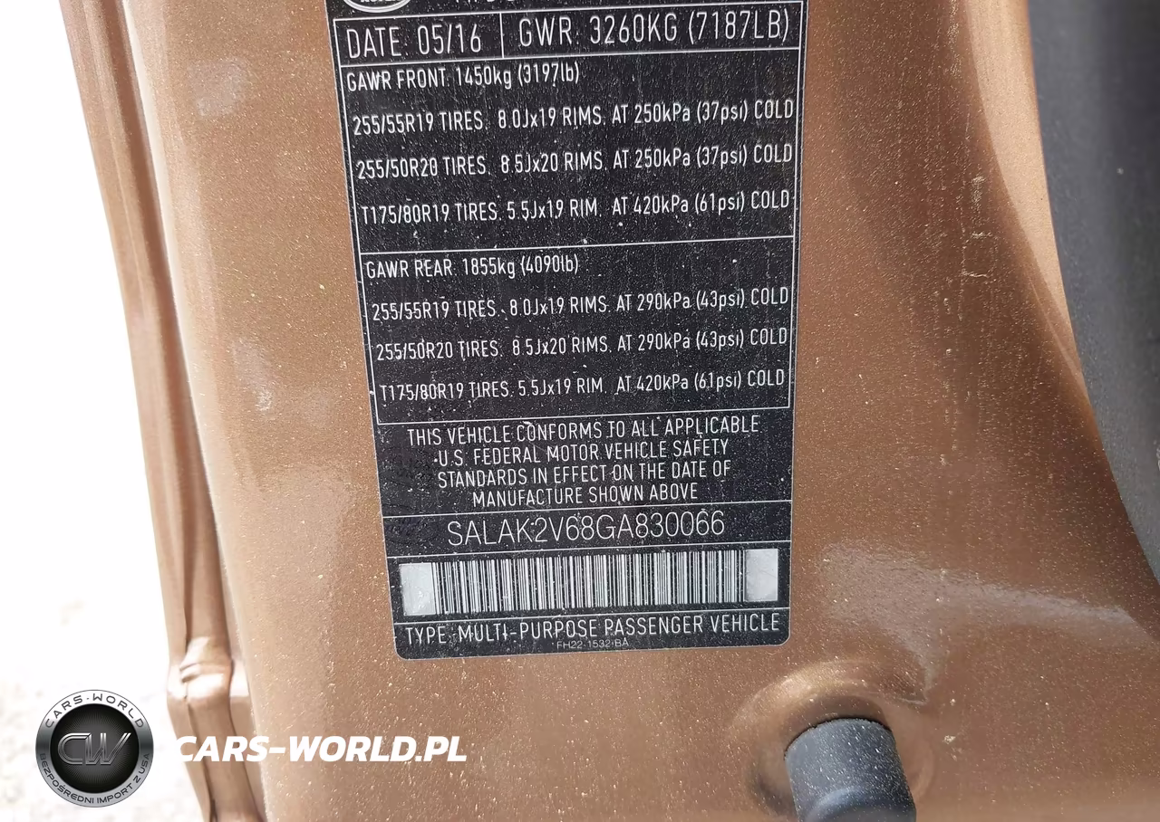 2016 Land Rover Lr4 VIN:SALAK2V68GA830066 - 9