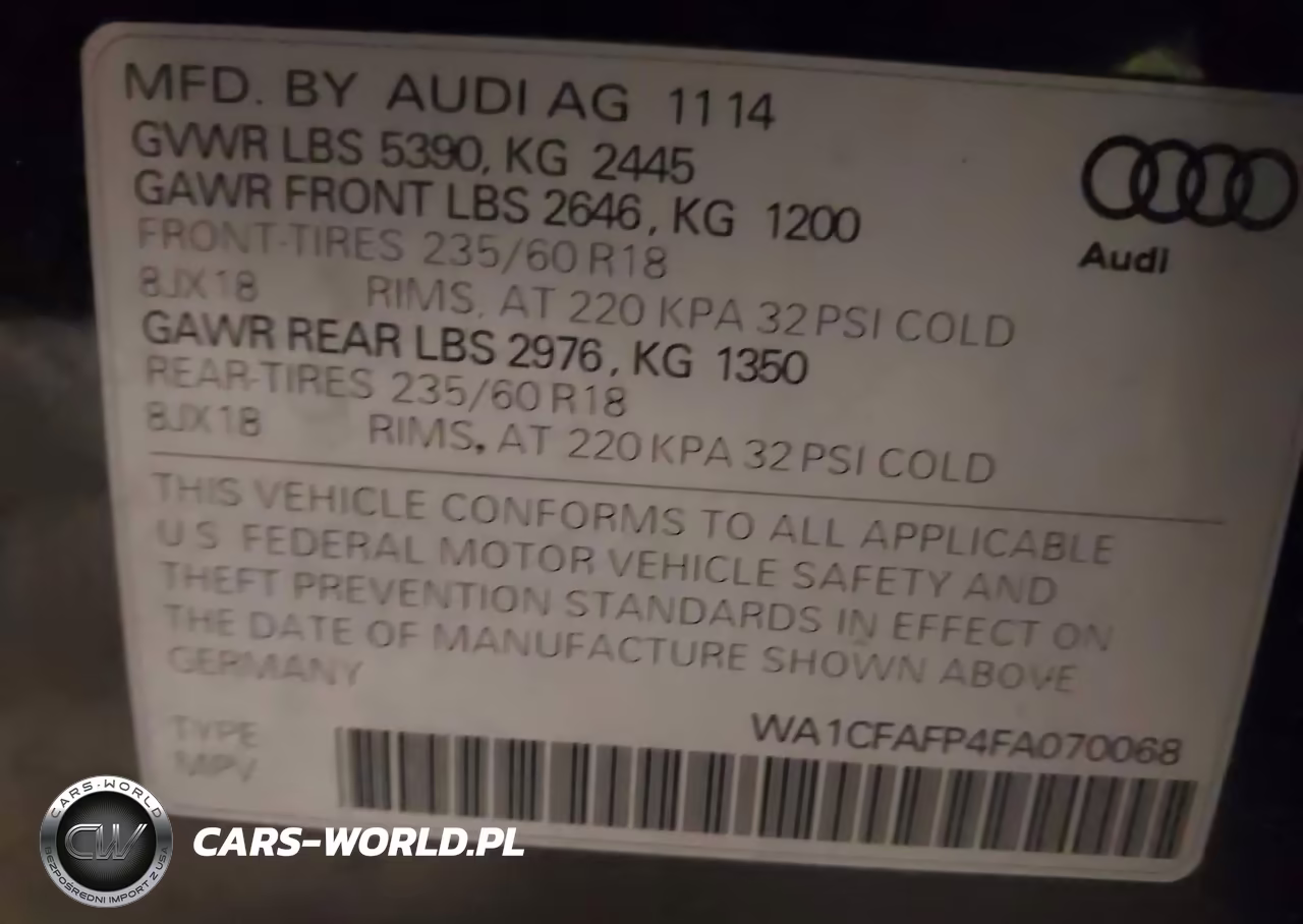 2015 Audi Q5 2.0T Premium VIN:WA1CFAFP4FA070068 - 9