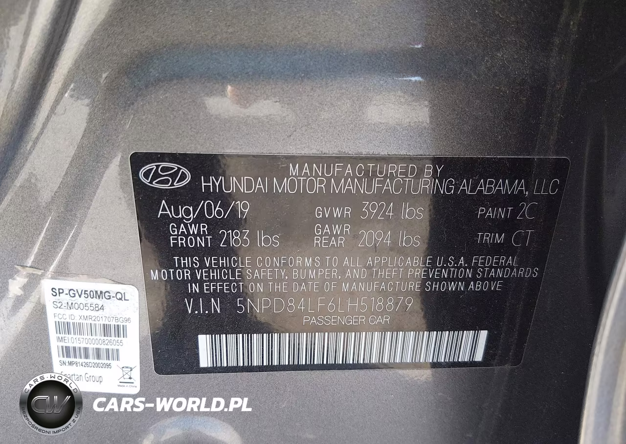 2020 Hyundai Elantra Limited VIN:5NPD84LF6LH518879 - 9