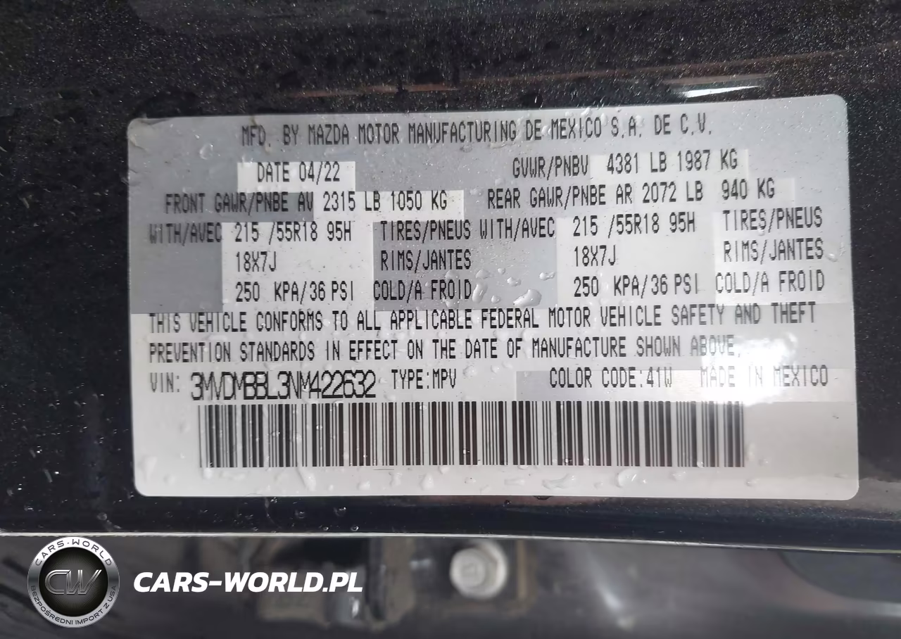 2022 Mazda Cx-30 Select VIN:3MVDMBBL3NM422632 - 9