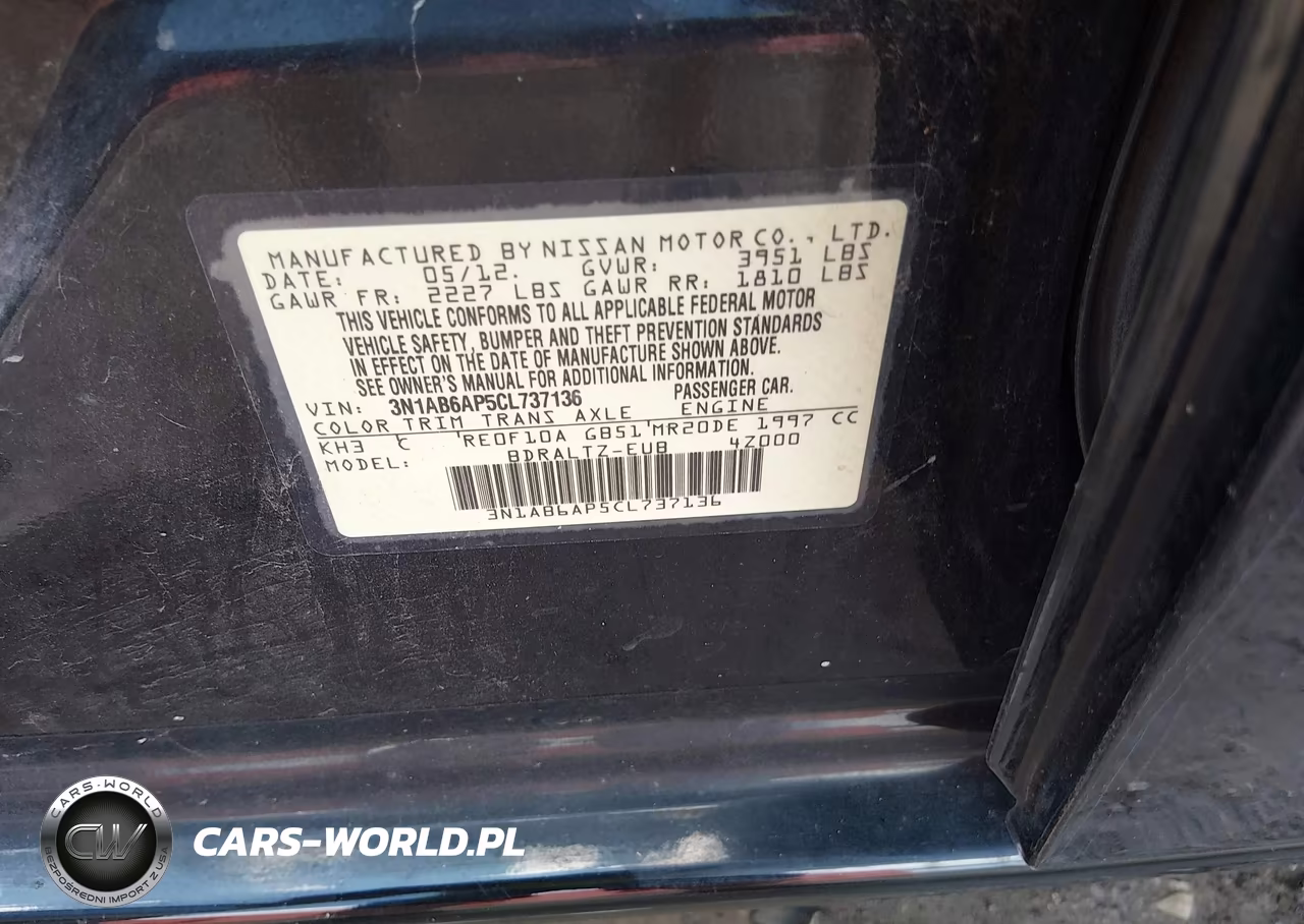 2012 Nissan Sentra 2.0 S VIN:3N1AB6AP5CL737136 - 9