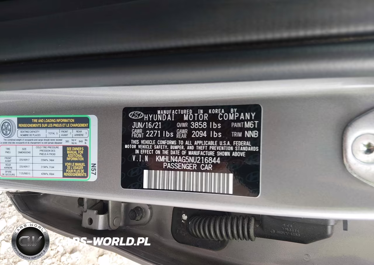 2022 Hyundai Elantra Sel VIN:KMHLN4AG5NU216844 - 9