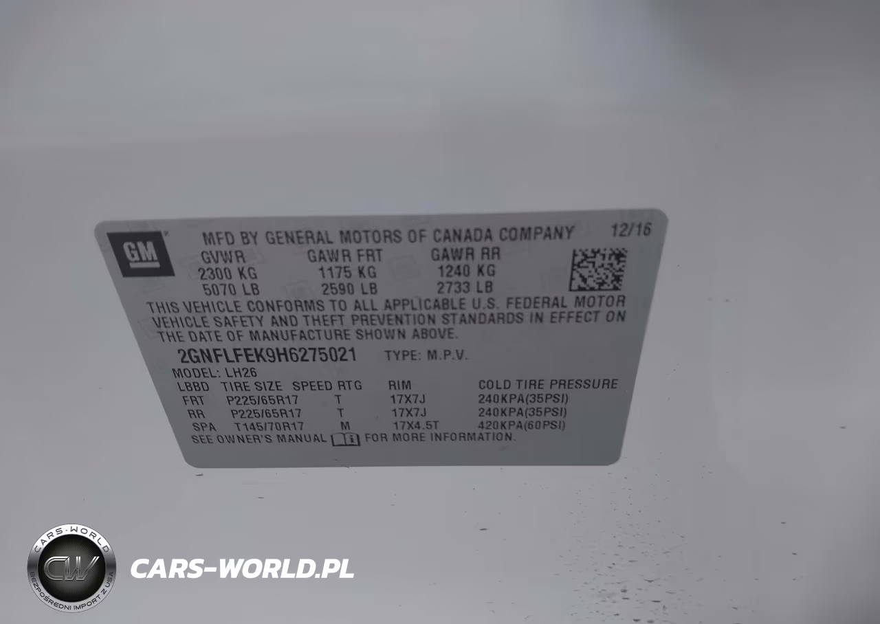 2017 Chevrolet Equinox Lt VIN:2GNFLFEK9H6275021 - 9
