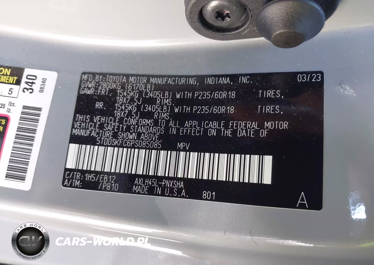 2023 Toyota Sienna Xse VIN:5TDDSKFC6PS085085 - 9