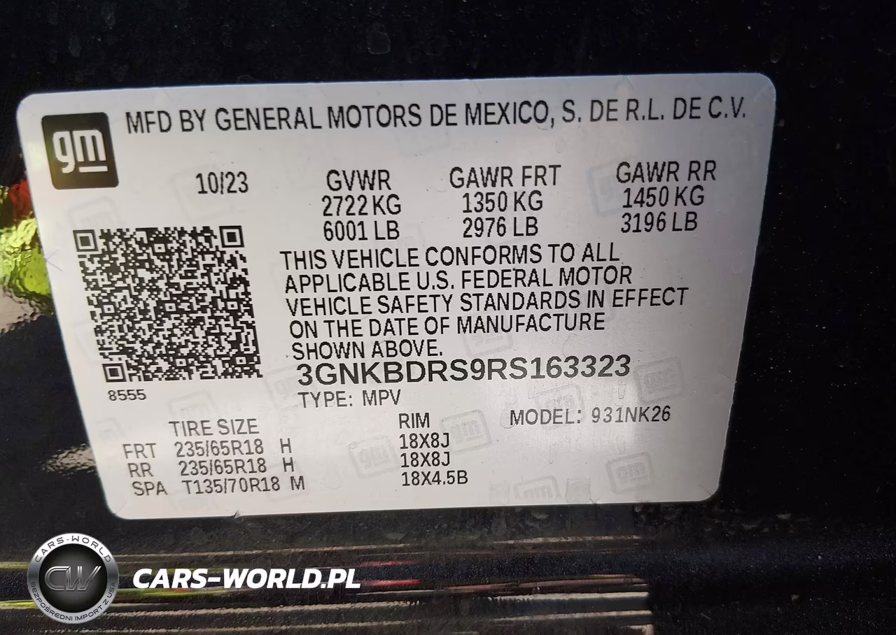 2024 Chevrolet Blazer Fwd 3Lt VIN:3GNKBDRS9RS163323 - 9