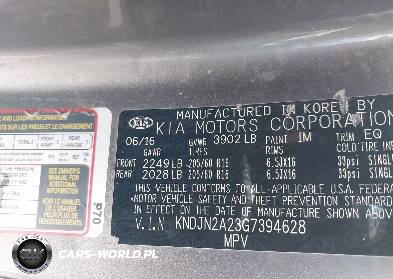 2016 Kia Soul VIN:KNDJN2A23G7394628 - 9