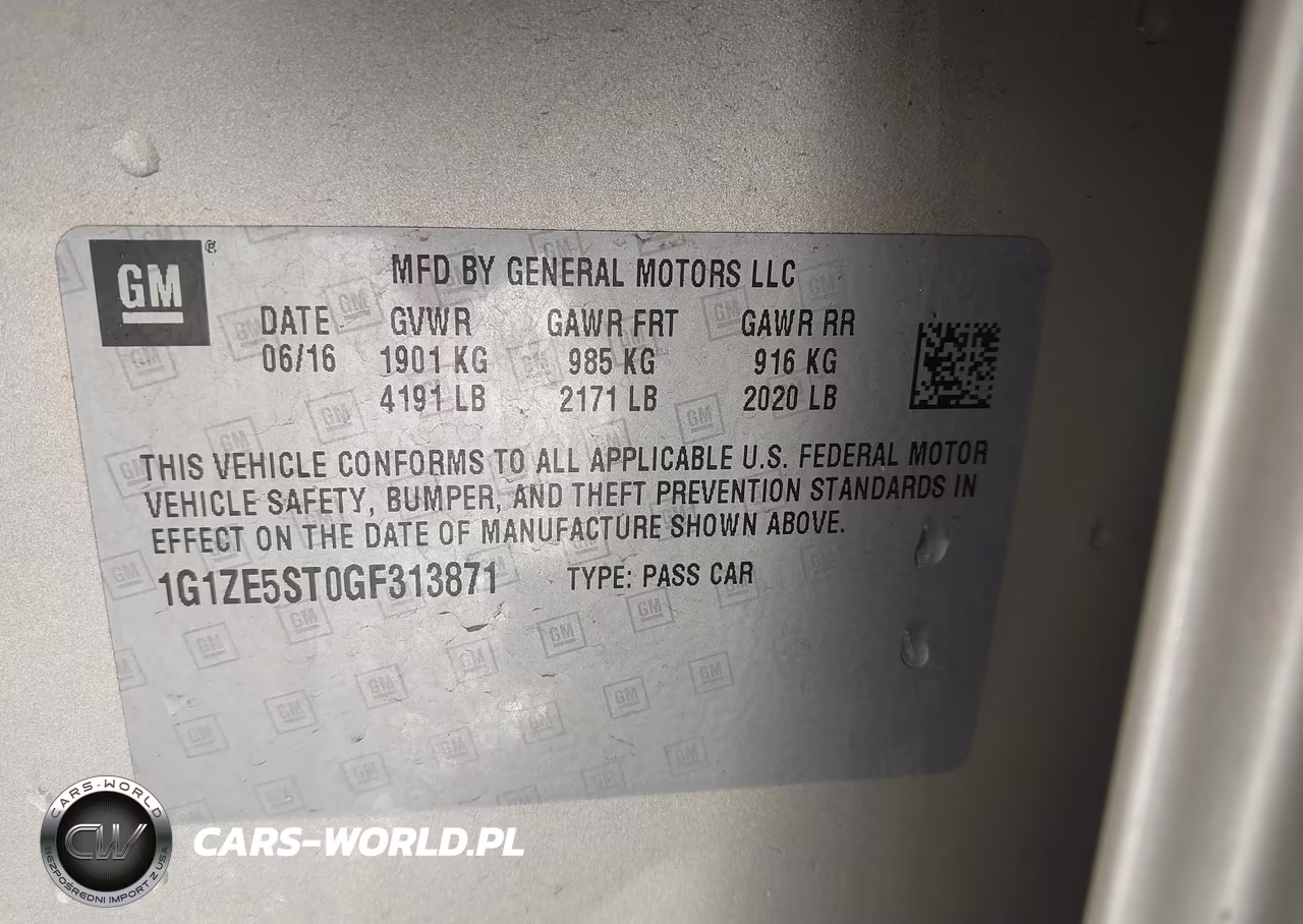 2016 Chevrolet Malibu 1Lt VIN:1G1ZE5ST0GF313871 - 9