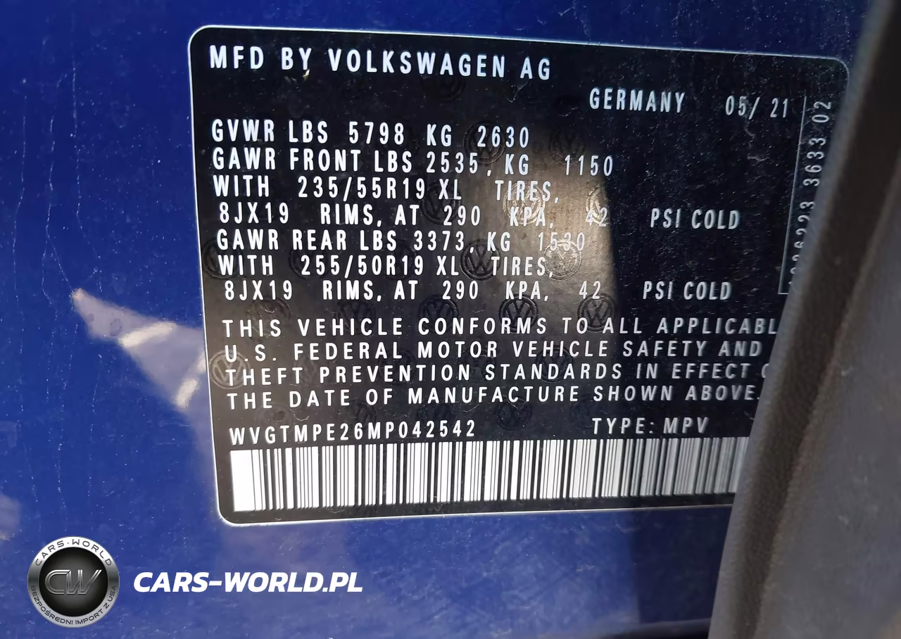 2021 Volkswagen Id.4 Pro S VIN:WVGTMPE26MP042542 - 9