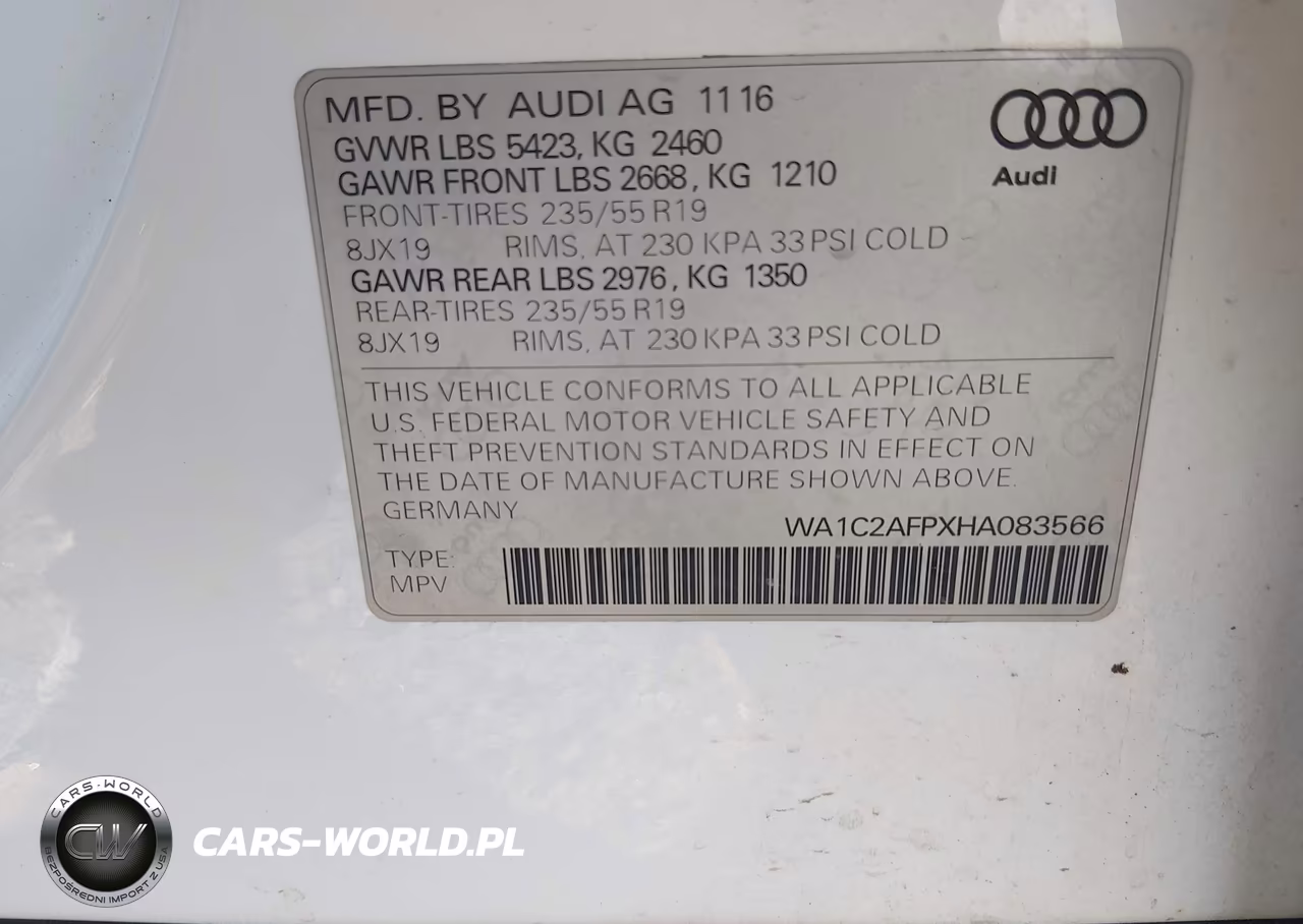 2017 Audi Q5 2.0T Premium VIN:WA1C2AFPXHA083566 - 9