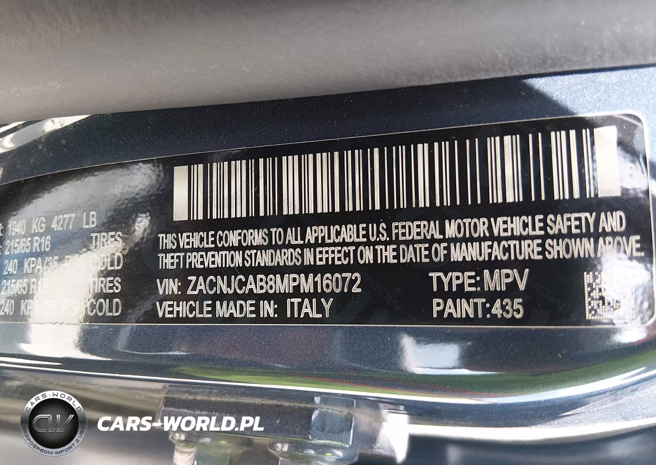 2021 Jeep Renegade Sport Fwd VIN:ZACNJCAB8MPM16072 - 9