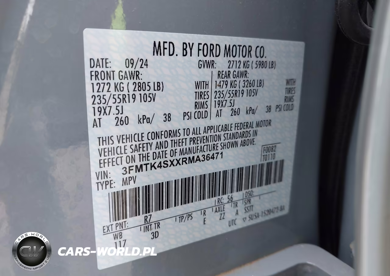 2024 Ford Mustang Mach-E Gt VIN:3FMTK4SXXRMA36471 - 9