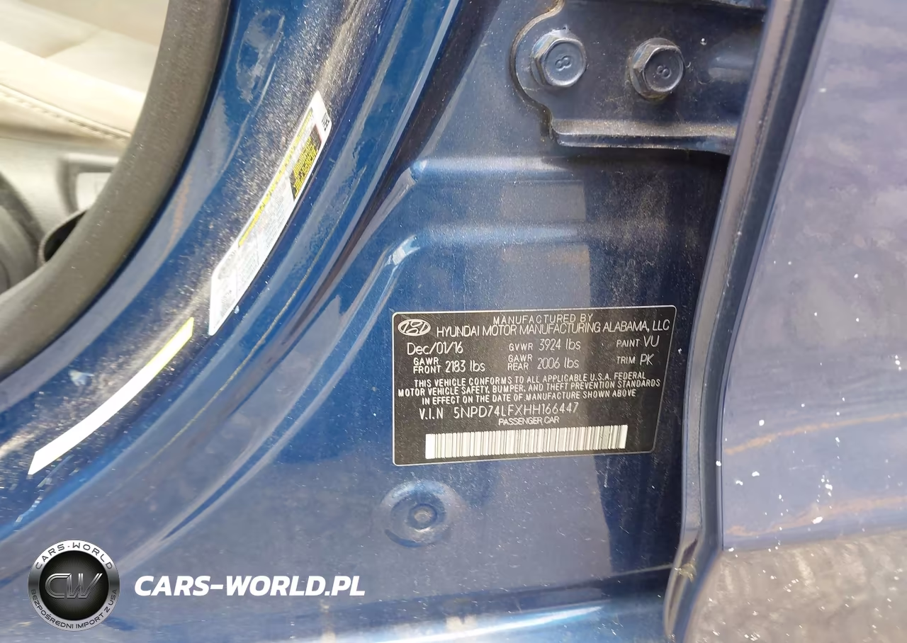 2017 Hyundai Elantra Se VIN:5NPD74LFXHH166447 - 9