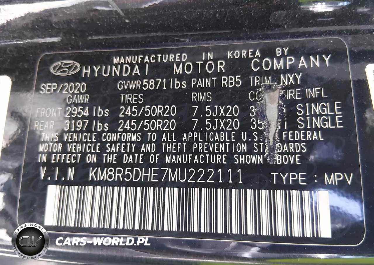 2021 Hyundai Palisade Limited VIN:KM8R5DHE7MU222111 - 9