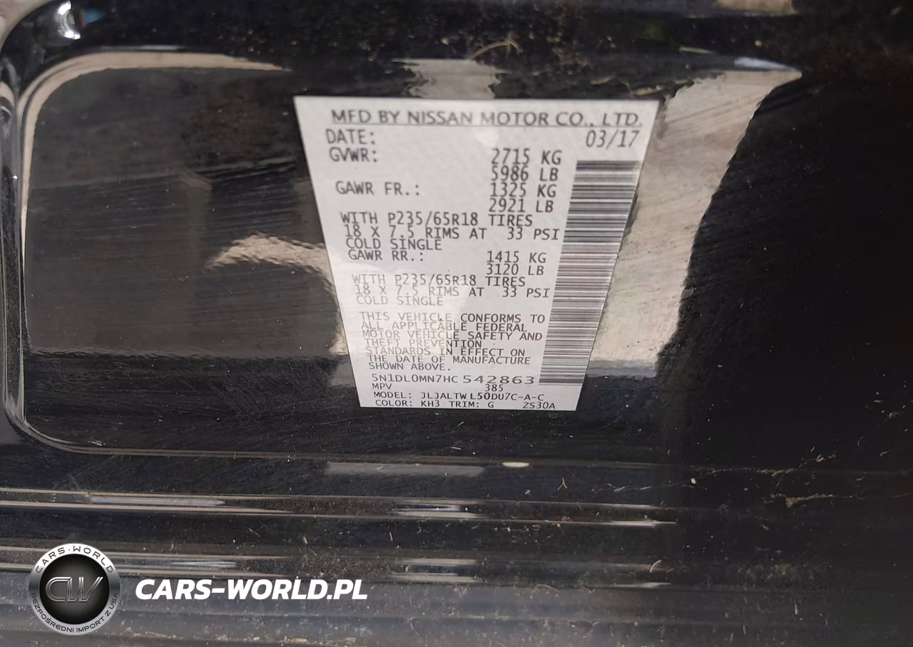2017 Infiniti Qx60 VIN:5N1DL0MN7HC542863 - 9