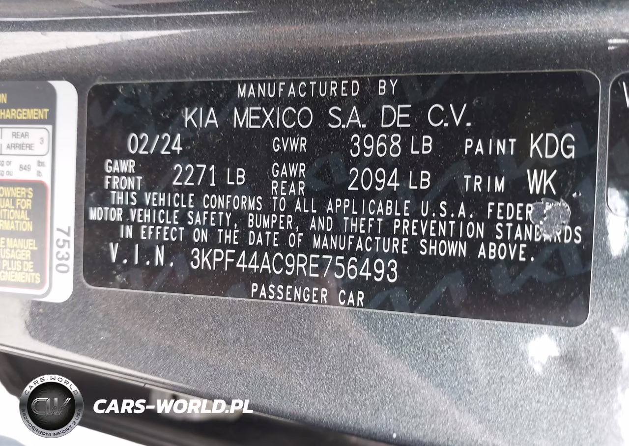 2024 Kia Forte Gt VIN:3KPF44AC9RE756493 - 9