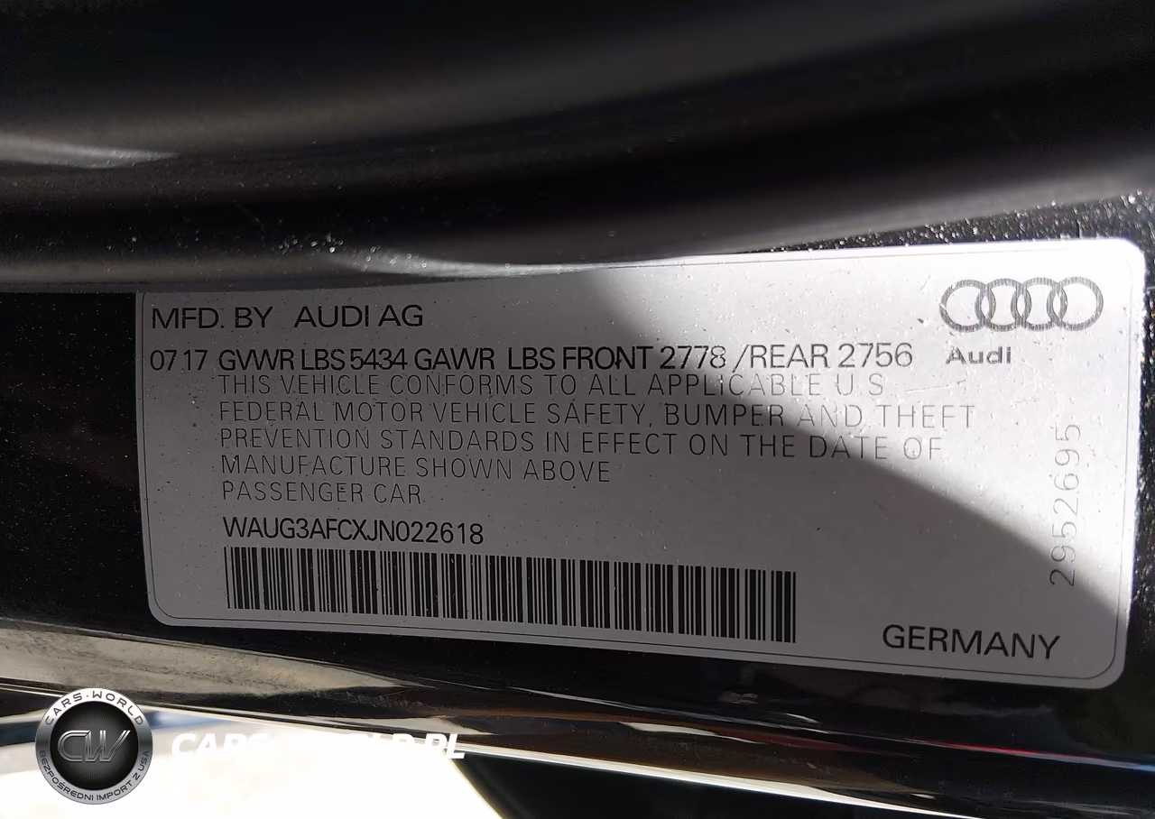 2018 Audi A6 3.0T Premium VIN:WAUG3AFCXJN022618 - 9