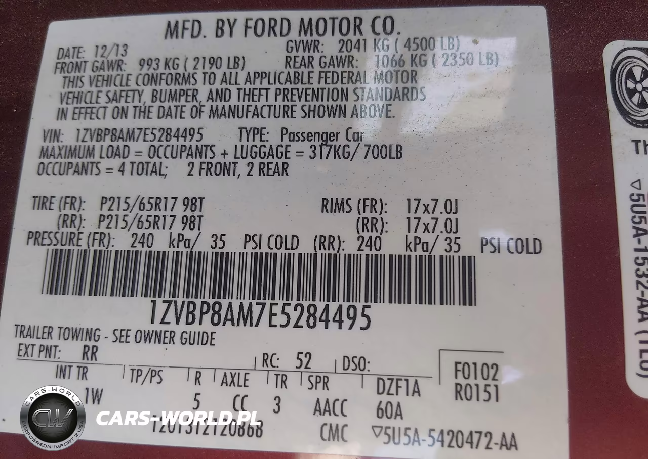 2014 Ford Mustang V6-V6 Premium VIN:1ZVBP8AM7E5284495 - 9