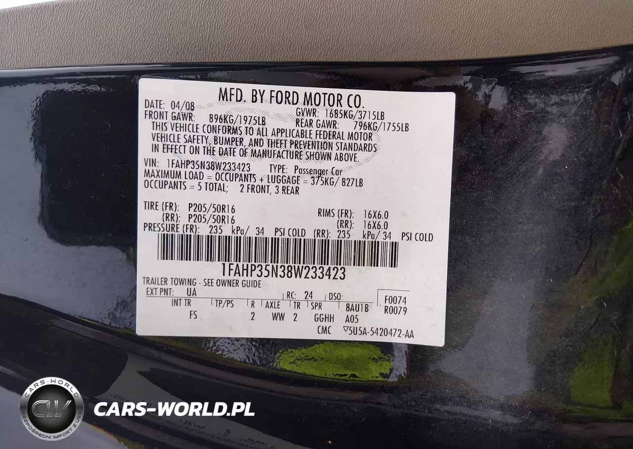 2008 Ford Focus Se-Ses VIN:1FAHP35N38W233423 - 9