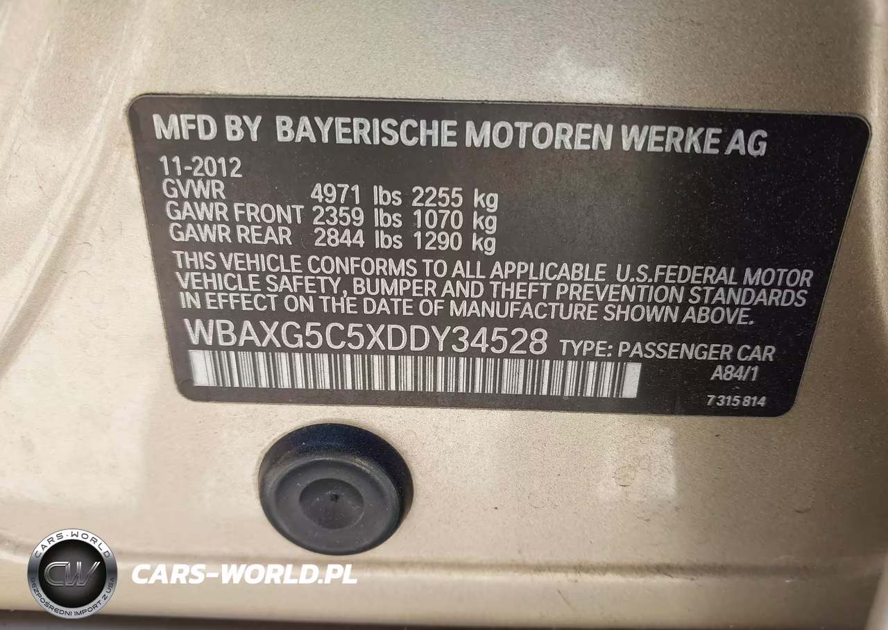 2013 BMW 528I VIN:WBAXG5C5XDDY34528 - 9