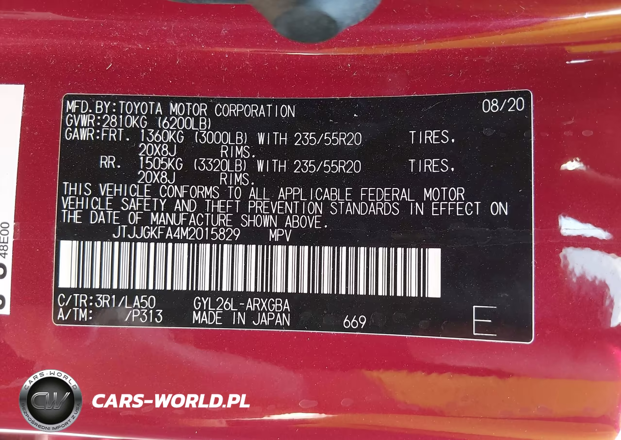 2021 Lexus Rx 450Hl Luxury VIN:JTJJGKFA4M2015829 - 9