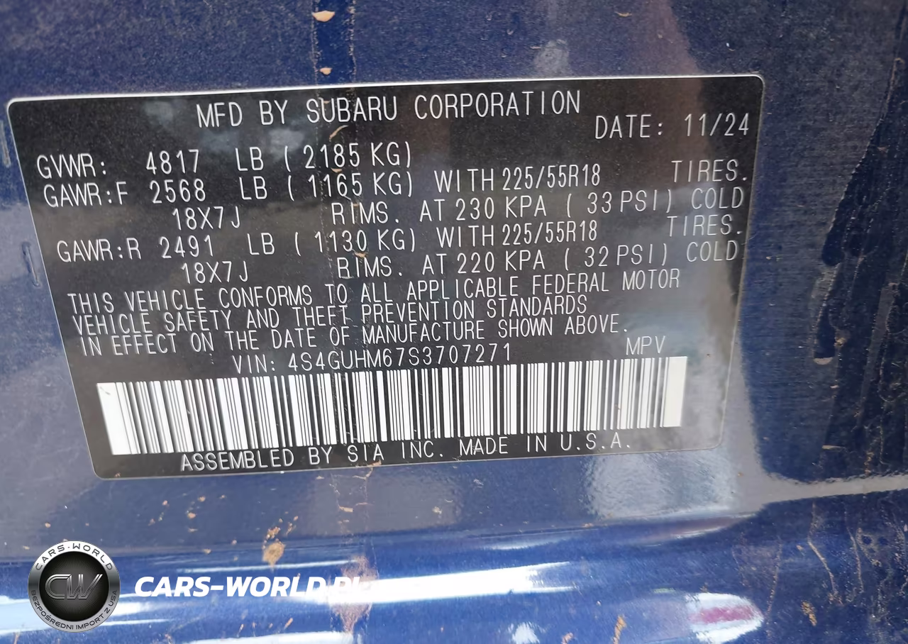 2025 Subaru Crosstrek Limited VIN:4S4GUHM67S3707271 - 9